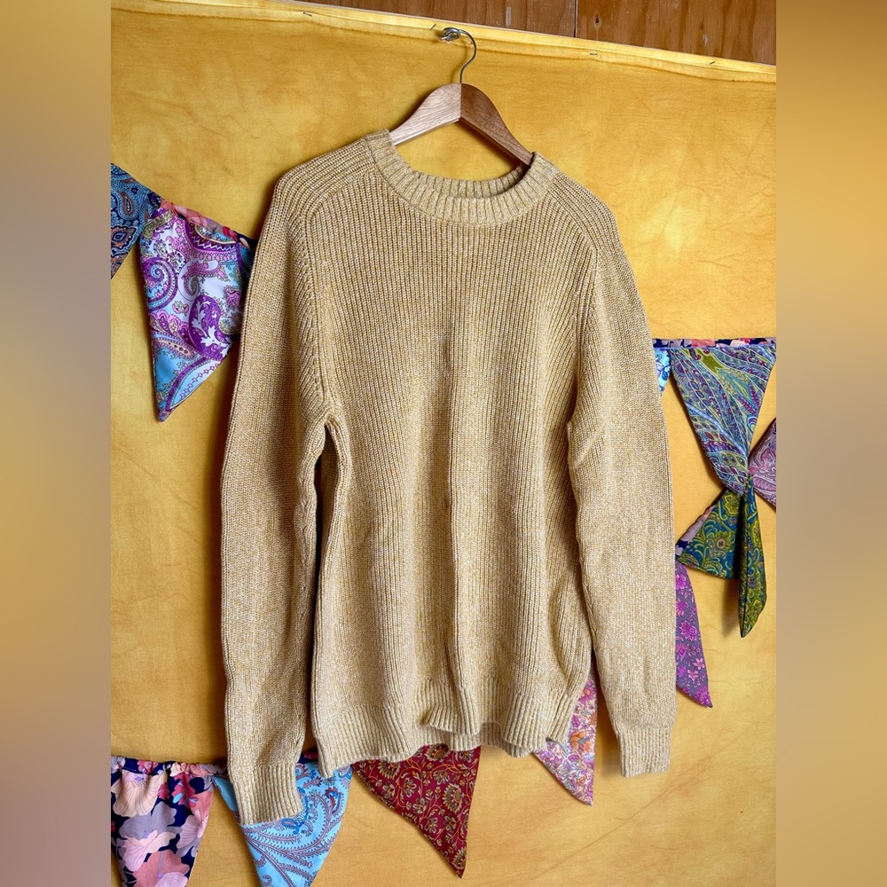 Lands' End Drifter Cotton Sweater Mens XL